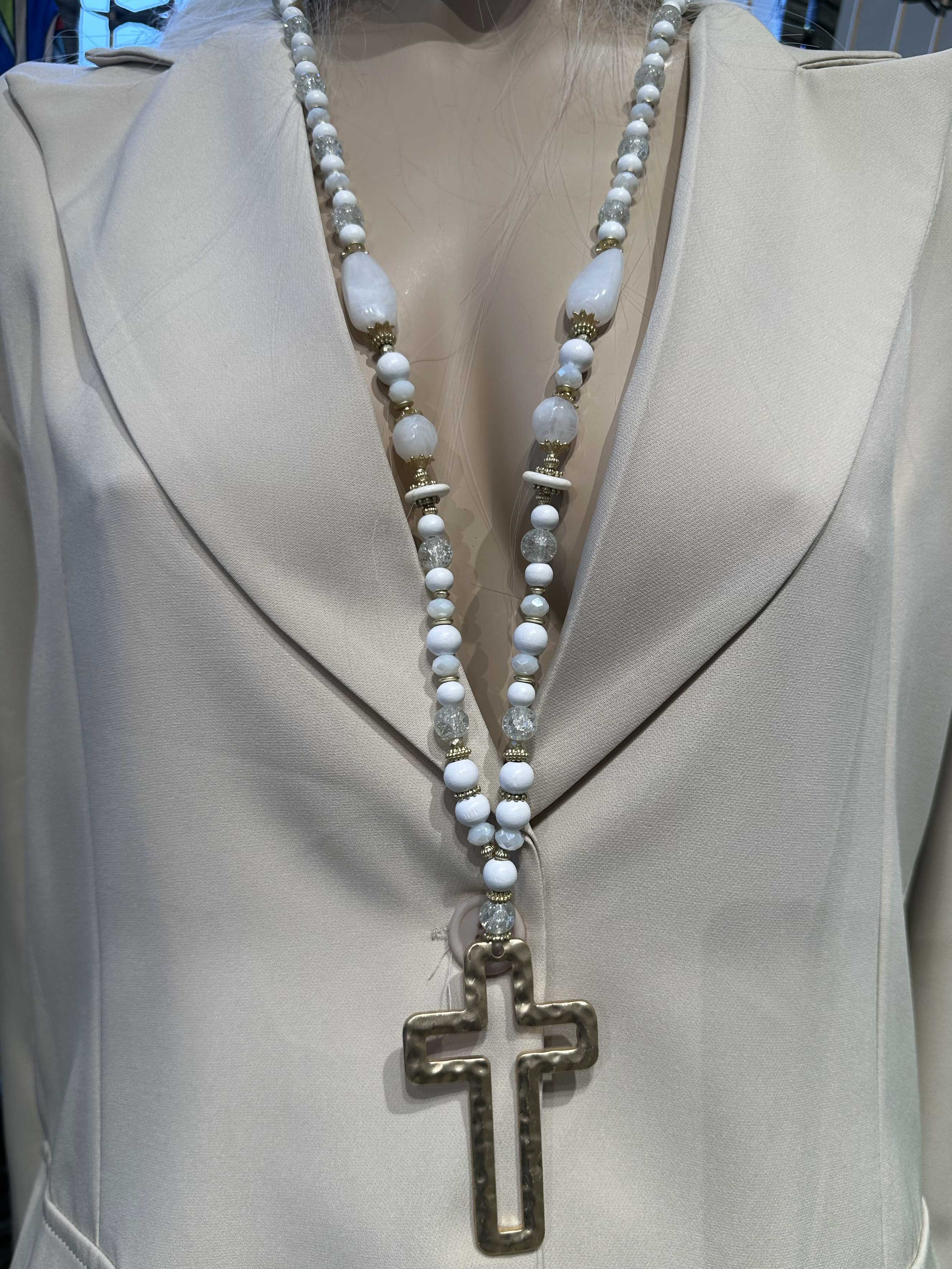 Chioma - Perlekæde med kors